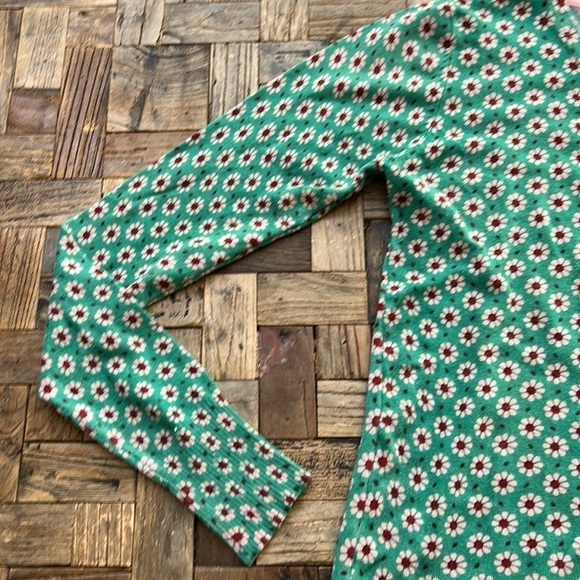 Miss Jolie London Green Daisy Cardigan - Picture 5 of 7